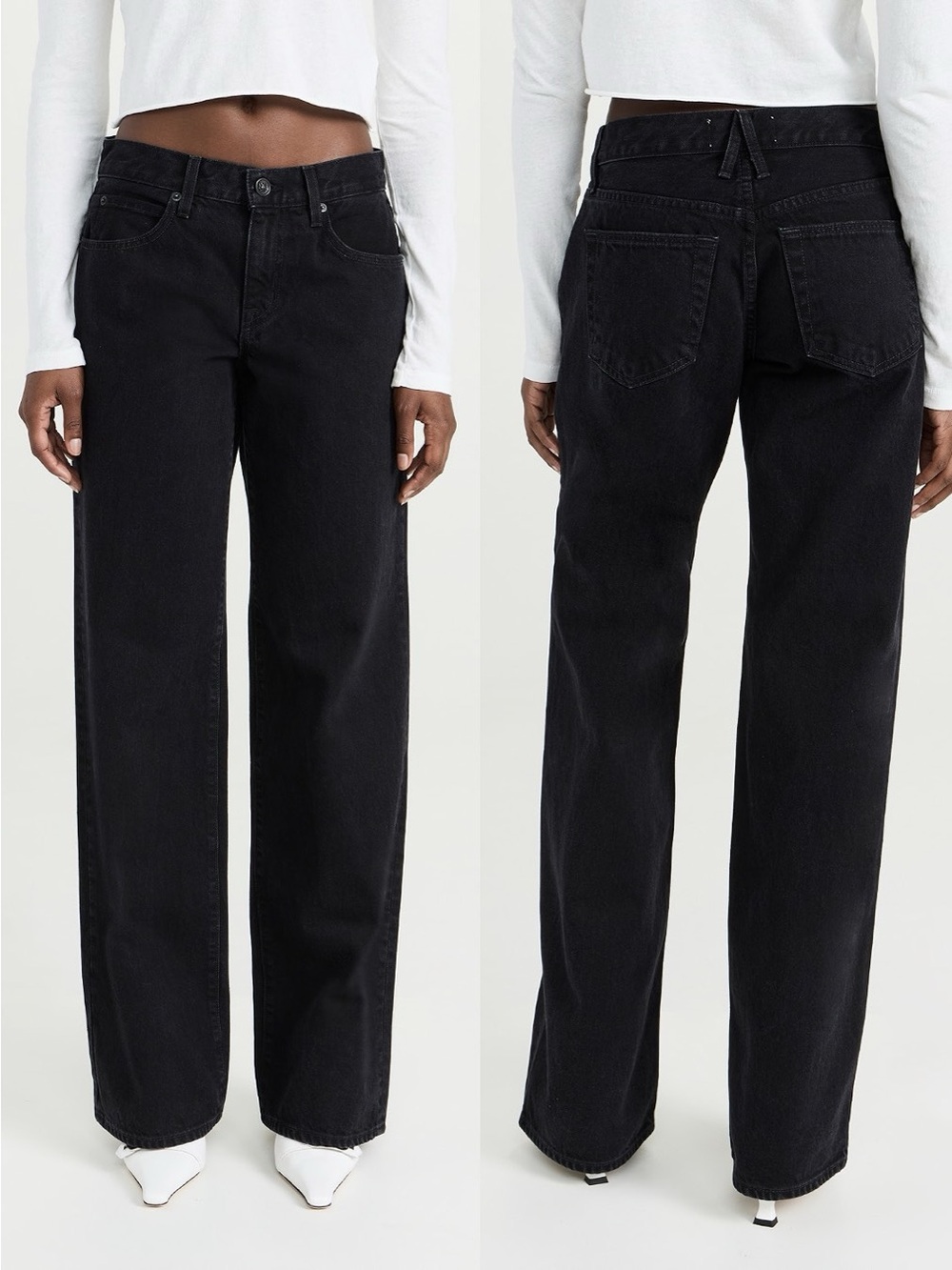 SLVRLAKE Denim Mica Low Slung Jeans in Shadow Ridge